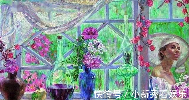 女画家@俄罗斯女画家油画作品，色彩绚丽