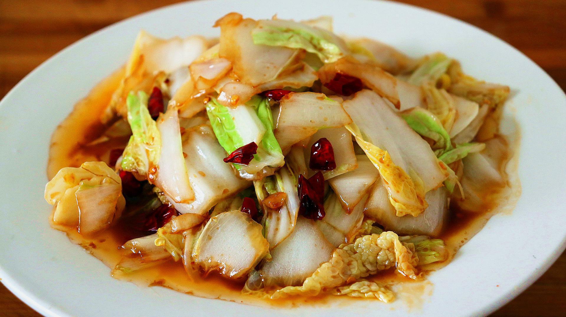 在家做下饭菜，酸爽开胃醋溜白菜，好吃美味