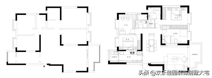 主卧|138m2简约三居，温暖精致，浪漫轻奢