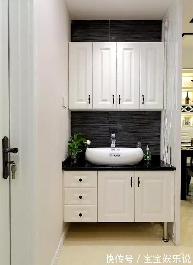 玻璃|卫生间光做干湿分离还不够,9种洗手池隔断,精致美观又实用