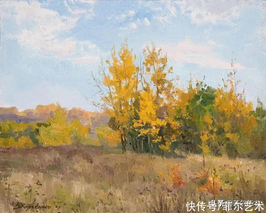 victori俄罗斯女画家维多利亚·哈尔琴科风景油画作品欣赏