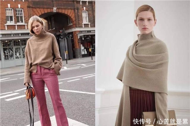 高领|打底衫不会选一件“高领衣”就轻松解决,时髦百搭又保暖,爱了