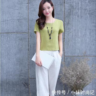 套装|短袖+阔腿裤套装,飘逸的视觉,透出你洒脱的个性