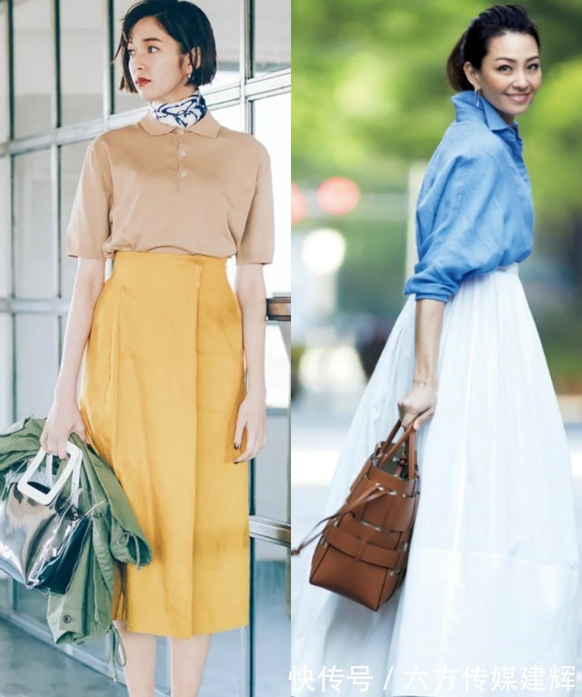 单品|“衬衫+半身裙”,入秋这么穿,优雅又洋气,助你遇见更美的自己