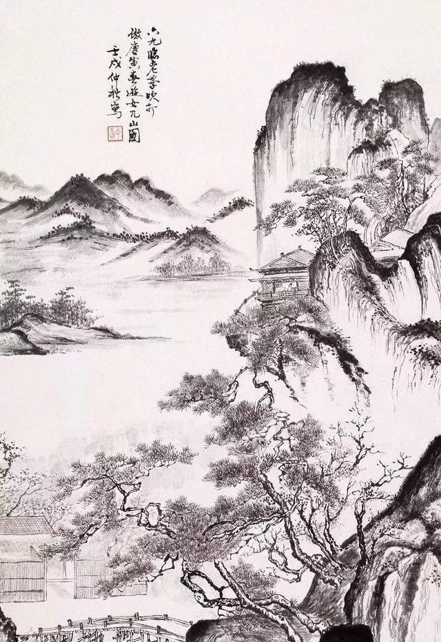 大家$民国竟然有这样一位山水画大家,极为罕见,太美了!