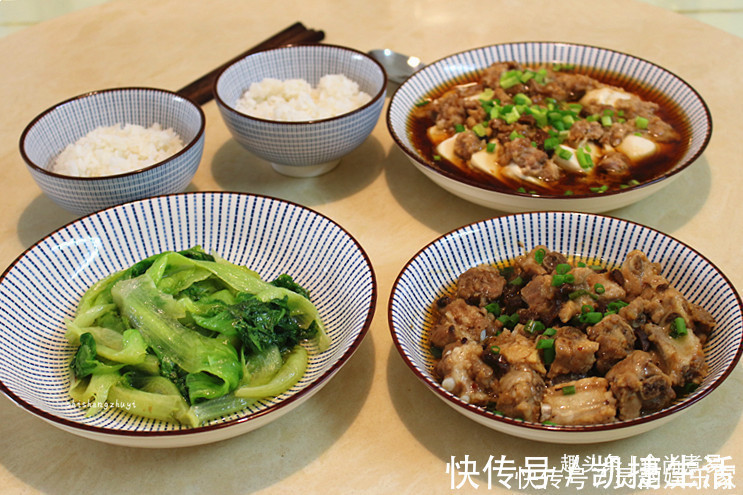 豆腐|两个人的午餐，花了不到30块，荤素搭配很营养，关键还简单