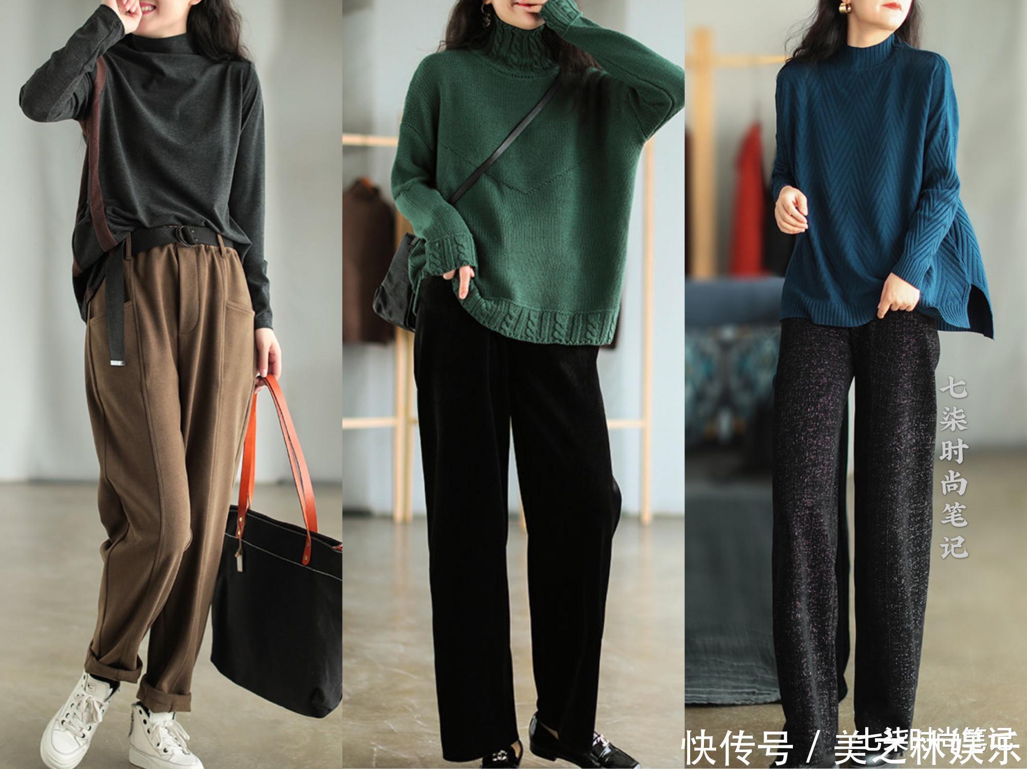 恬静|秋冬慵懒舒适的日常穿搭,落落大方又温柔恬静的文艺范,有你喜欢