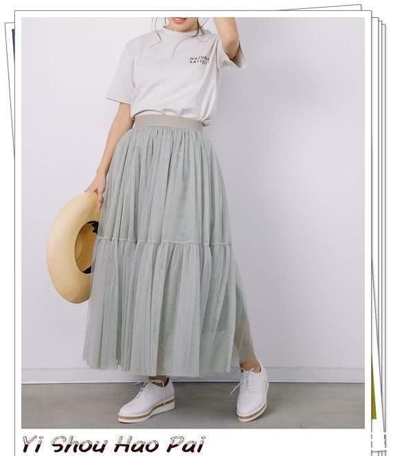 鞋子|夏季网纱裙的日系流行穿搭示范,看日本女人怎么给它配上衣和鞋子