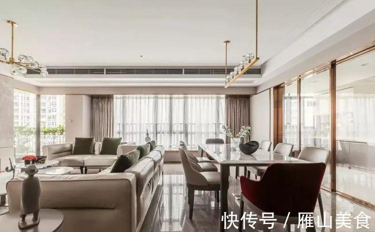 大理石|206平现代轻奢，布满金属线条的空间，充满档次华丽的气质！