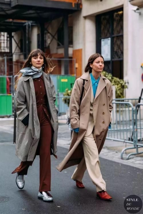 长外套+阔腿裤火了！太美太气质，小个子也能穿！