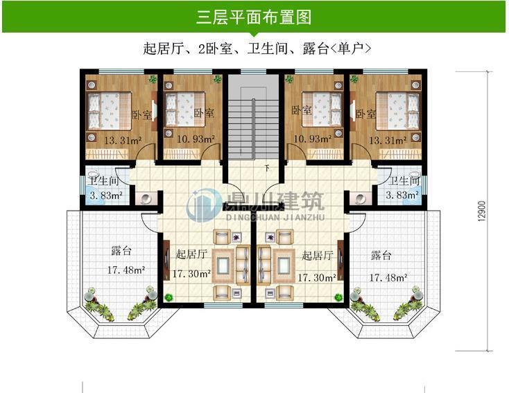 进深|5款农村双拼别墅，气派非凡，两兄弟建在农村低调而舒适