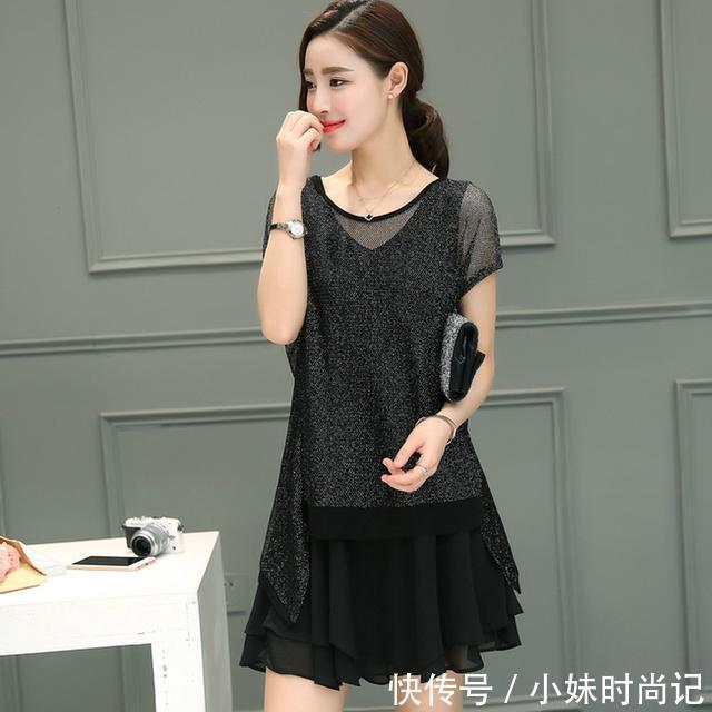 夏装 谁说胖MM不好选衣服?这几款大码雪纺衫,比连衣裙显瘦好几倍