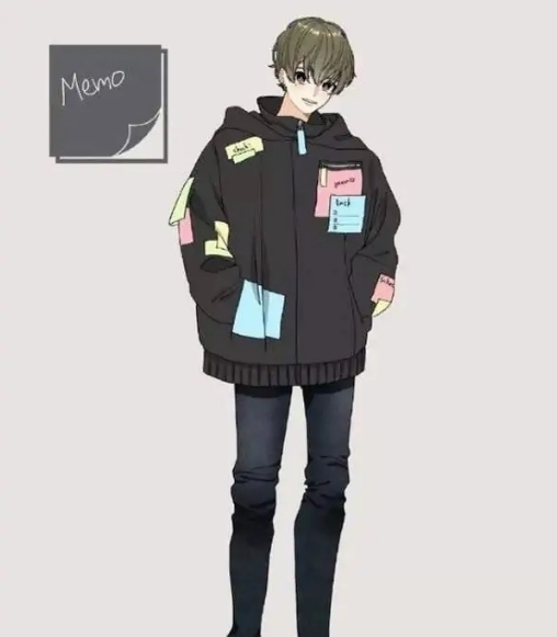 小姐姐$学习工具拟人化,圆规化身长裙少女,便利贴少年好帅