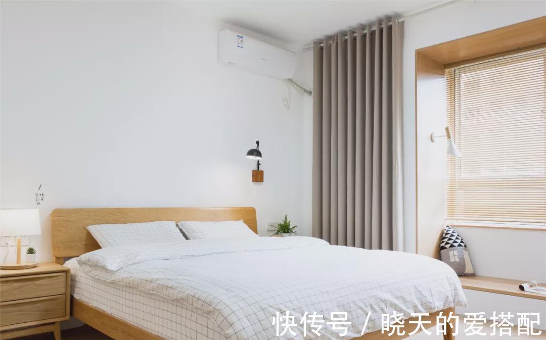 主卧室|90后夫妻打造138㎡原木婚房,颜值爆表超漂亮!晒晒
