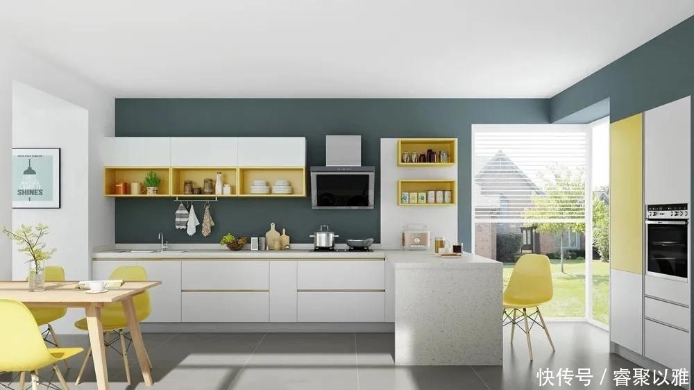 ps|看上去一尘不染的厨房，大家都用了这几种配色~