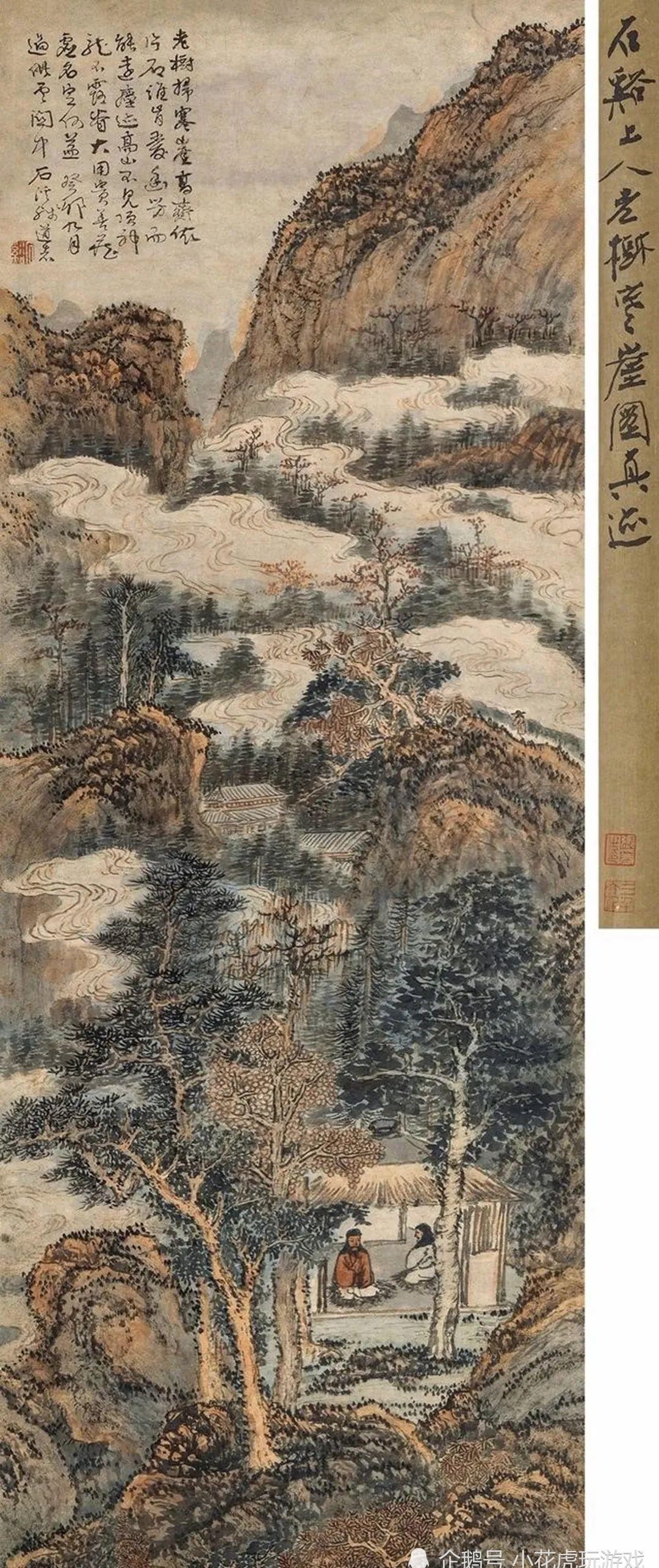 他是明朝后人,却对康熙万分敬仰,他出家为僧,却成为一代画坛巨匠