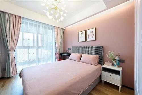 客厅|90㎡现代极简风，改善性房装成四房，满足二胎三代人的居住条件