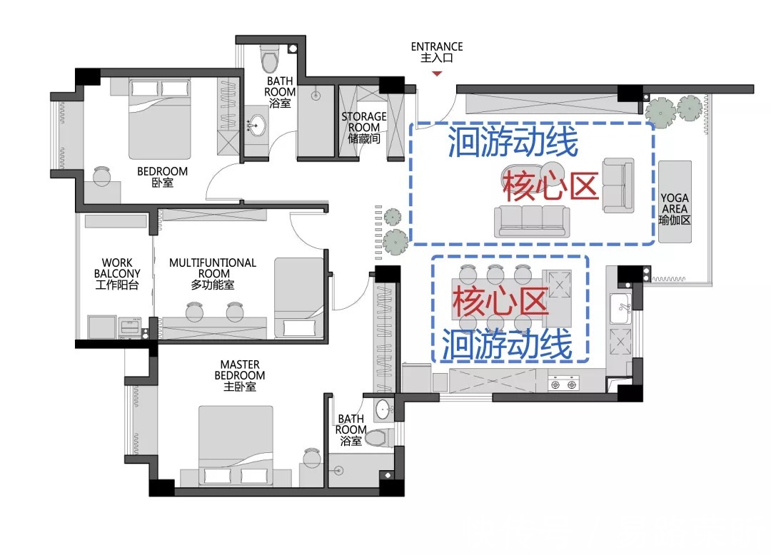 户型图|看设计师如何从众多限制中理出线索，成就自己的设计