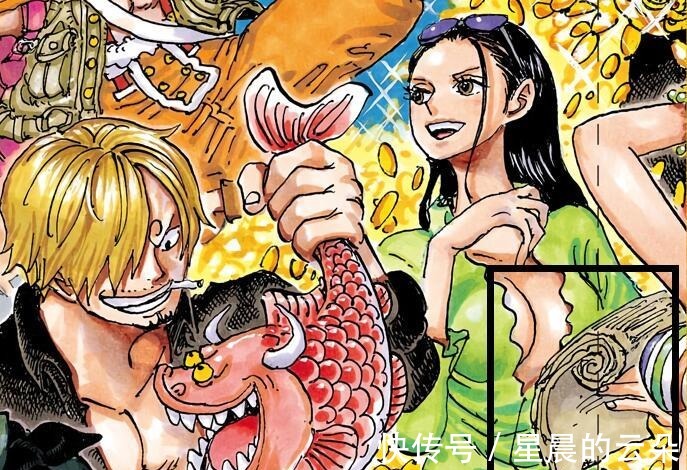 索隆|海贼王999话彩页细节,索隆换二代鬼彻,山治把凯多煮了