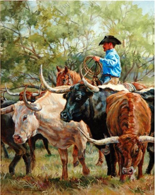 莎朗·斯坦德里奇#美国西牧风情油画 | 莎朗·斯坦德里奇作品欣赏