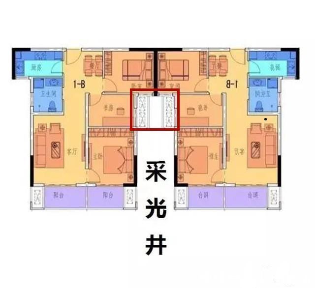 连廊房|南北通透买的倒是好户型，整个楼层一看：买到连廊房，采光太差！