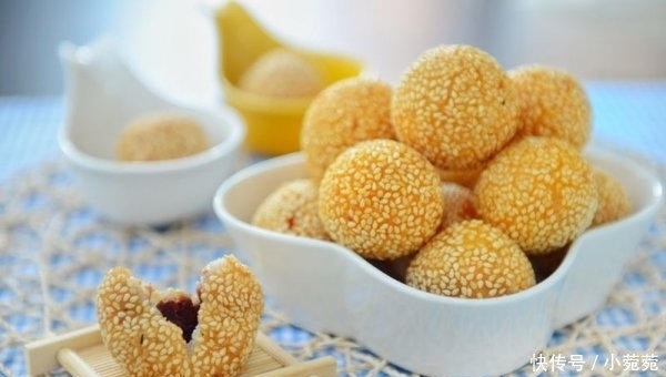 麻球|外面卖2块钱一个的麻球,在家5块钱能做一大锅,个个空心酥脆