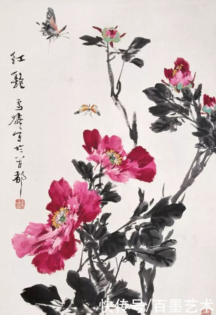 小写意|唯有牡丹真国色!小写意牡丹画150幅,美醉了