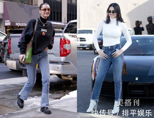 穿搭 明星达人时髦穿搭来学下,小小裤脚开叉,瞬间提升你的时髦度