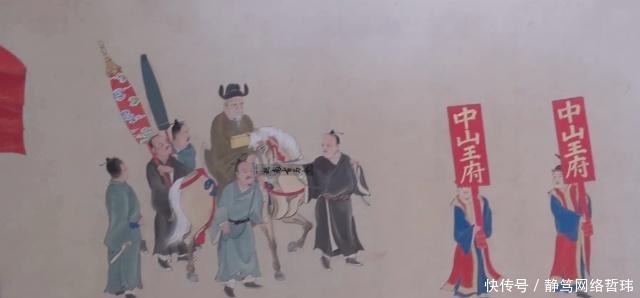 使团|日本绘制的琉球王国朝贡幕府将军珍贵画像,官员身穿明朝服饰前往