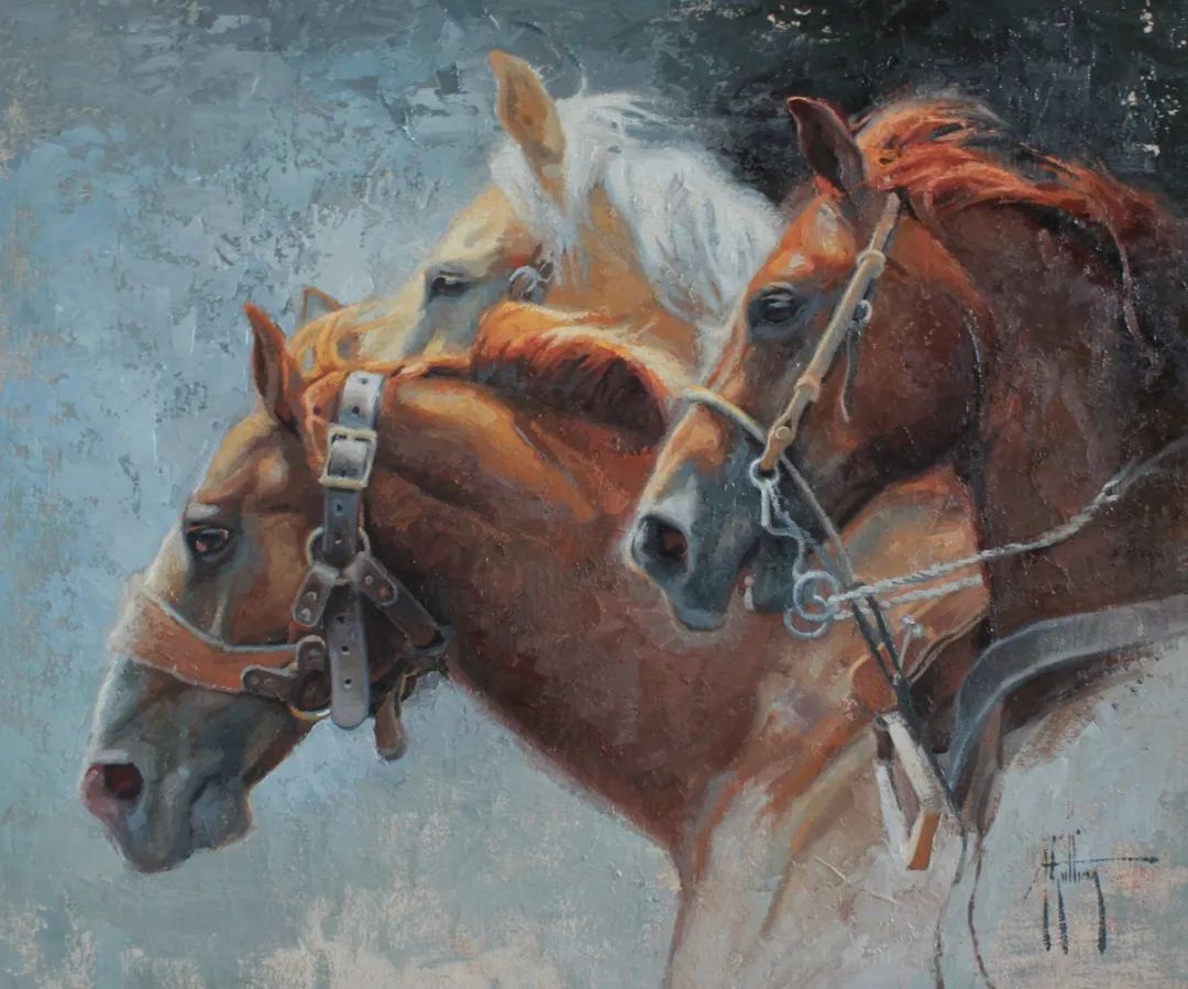 画家|美国90后美女画家,画马堪称一绝!