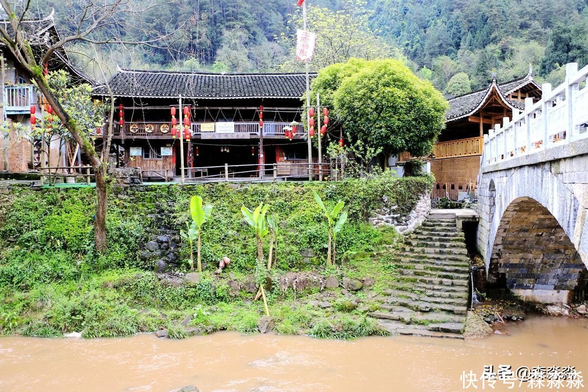 胡家溪土家族古村落，一脚踏五县，距今已千年