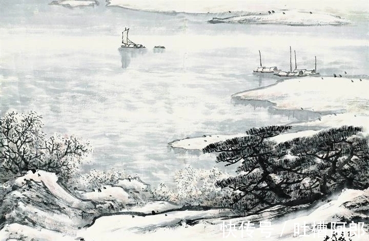 雪景&江蘇省國畫院|盧星堂雪景山水畫,雅而不俗!