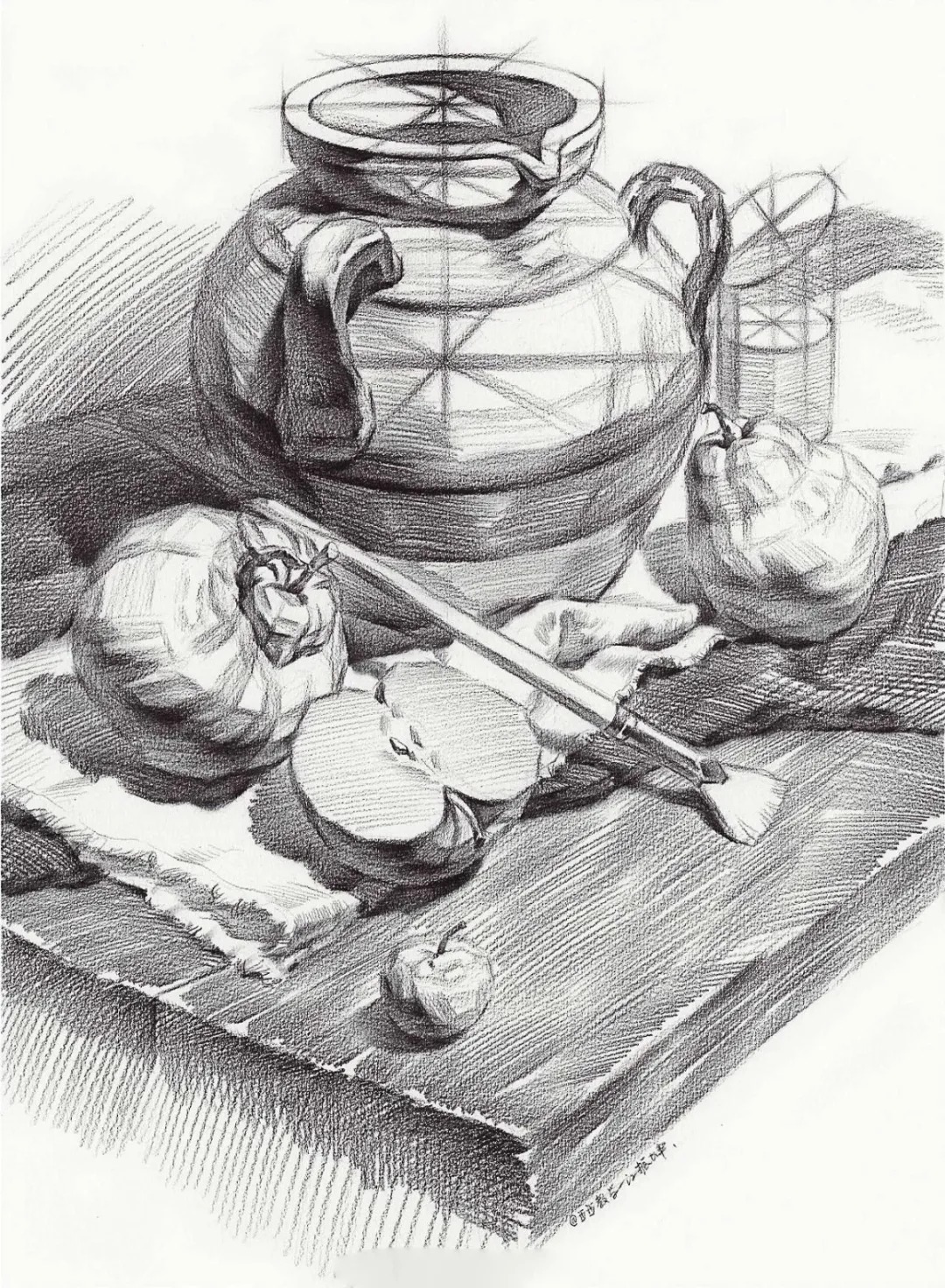 素描静物@画素描静物并不难,关键看有没有画好这几点!