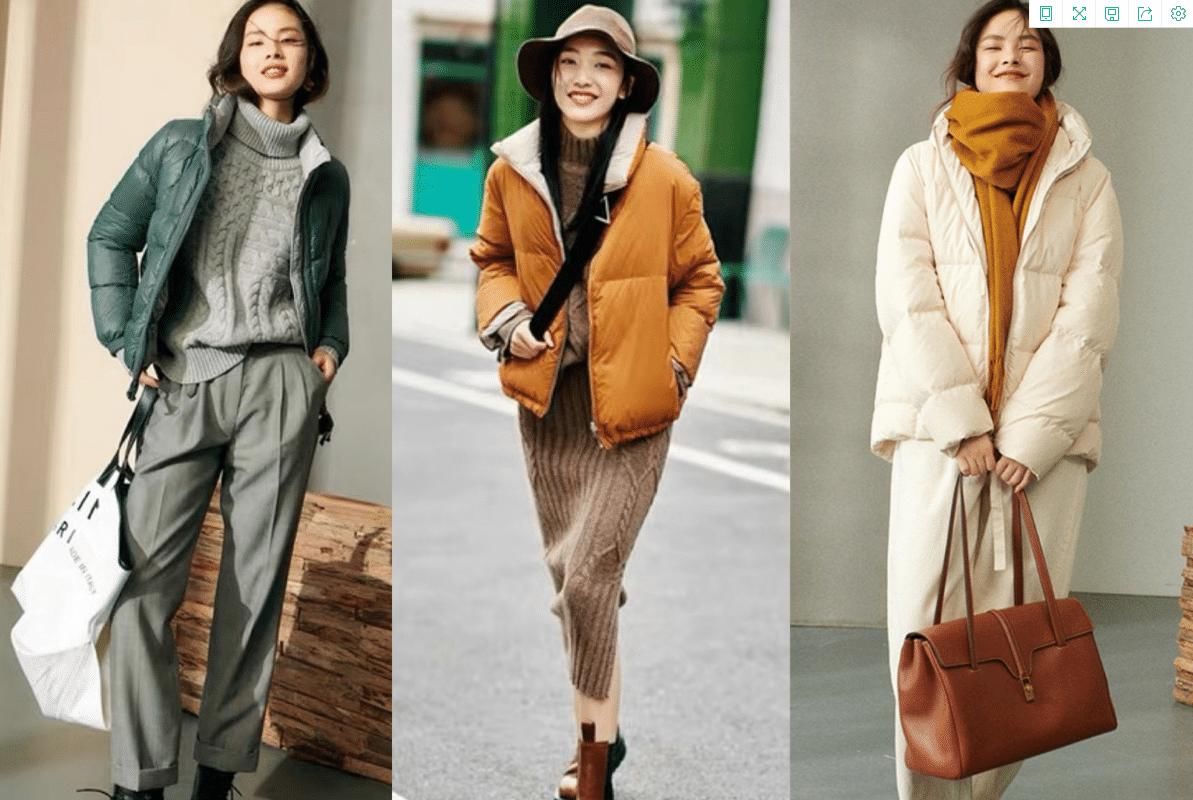 最近火了一种穿搭叫“羽绒服+裤子”，保暖又时髦，适合40岁女人