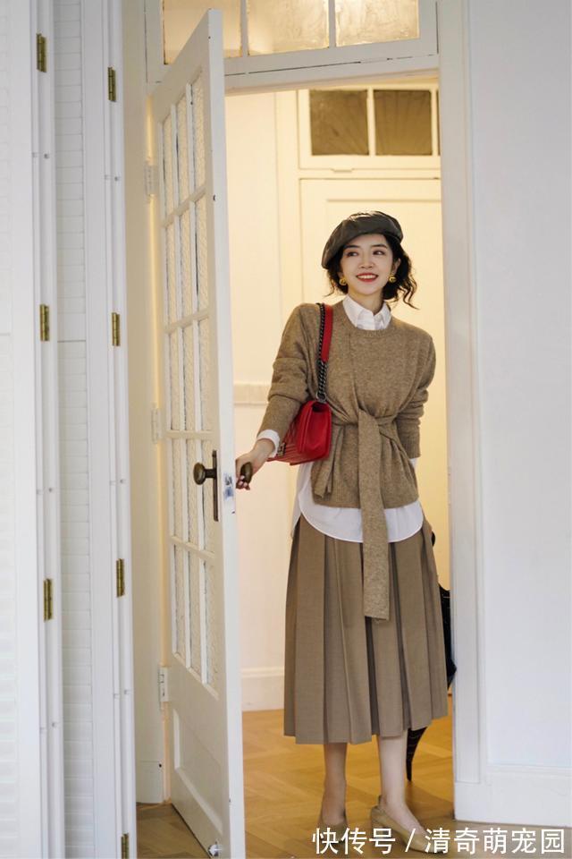 大衣 今秋不流行卫衣配牛仔裤了,像三木这样搭,才是真的美有气质