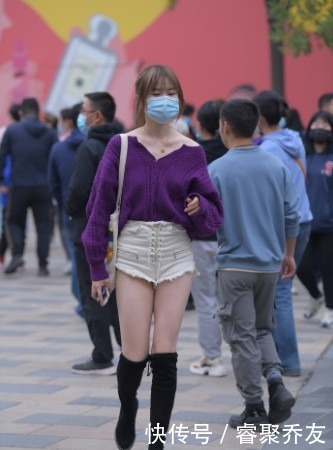 美丽|紫色魅影真美丽,裤子加上性感元素,楚楚动人