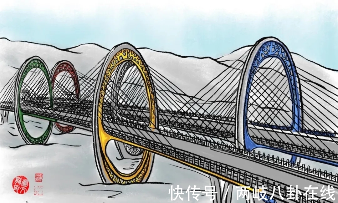 任子威@近400幅冬奥主题手绘插画均出自燕大老师之手