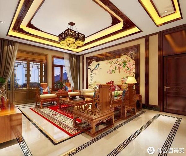 主卧|这才是传统中式风，275㎡红木风新家，入户的第一眼，我被迷住了