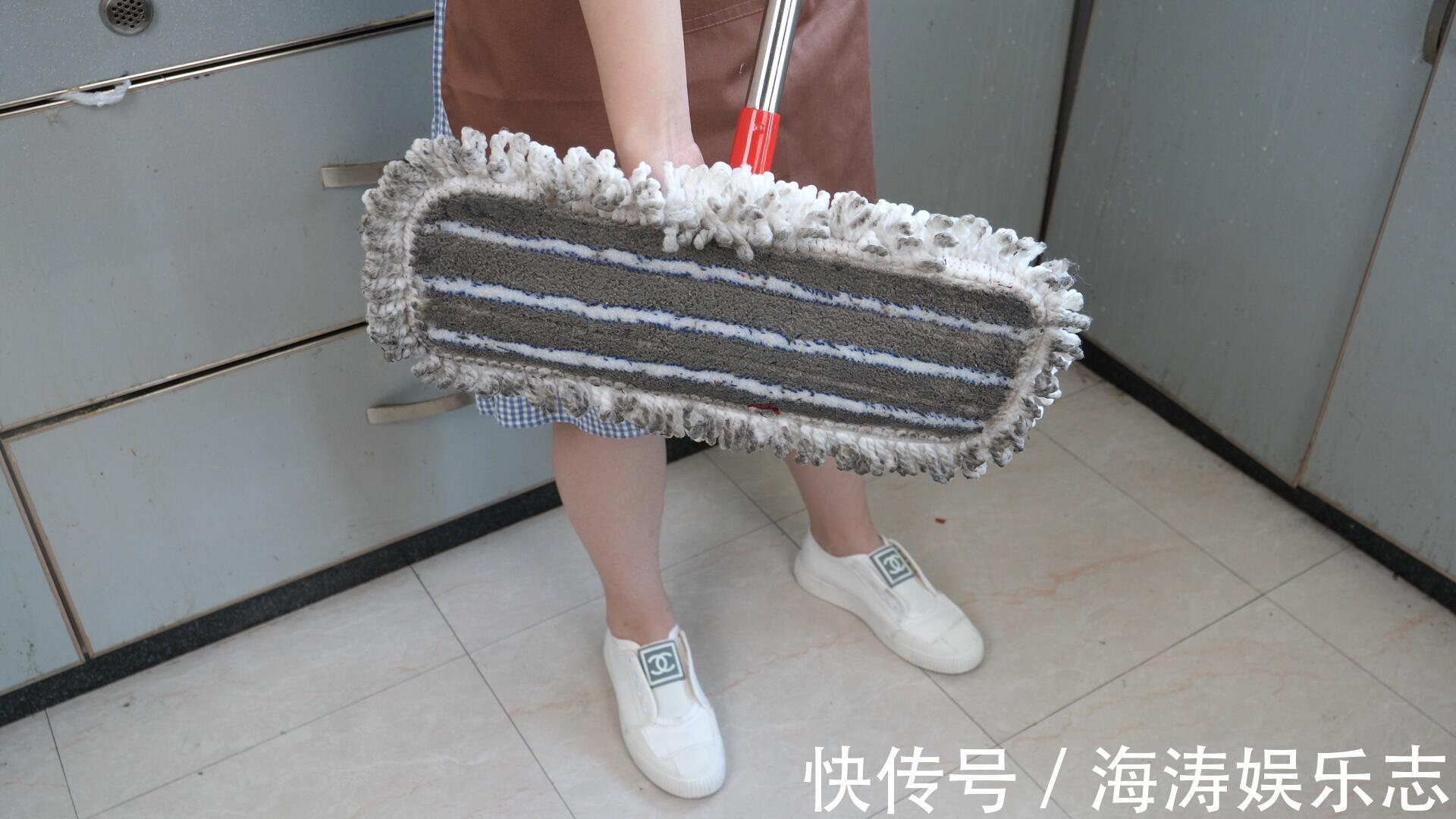 油渍|不管多脏的拖把,只需泡上10分钟,拖把不仅干净没油渍,还很省钱