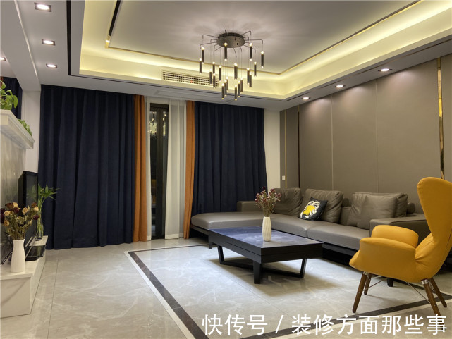 奢华|130平现代轻奢风,符合城市年轻人高节奏的都市生活