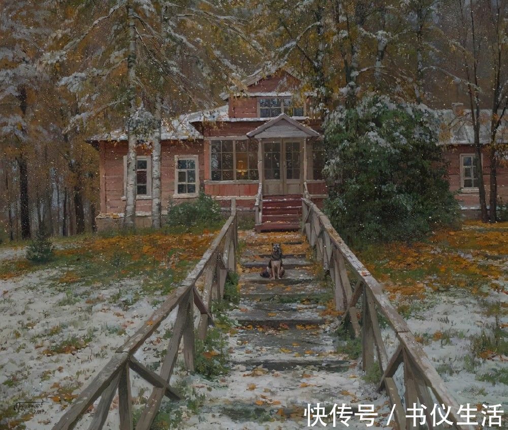 brusilov&超过冷军的俄罗斯画家,作品充满阳光,细节处理令人佩服