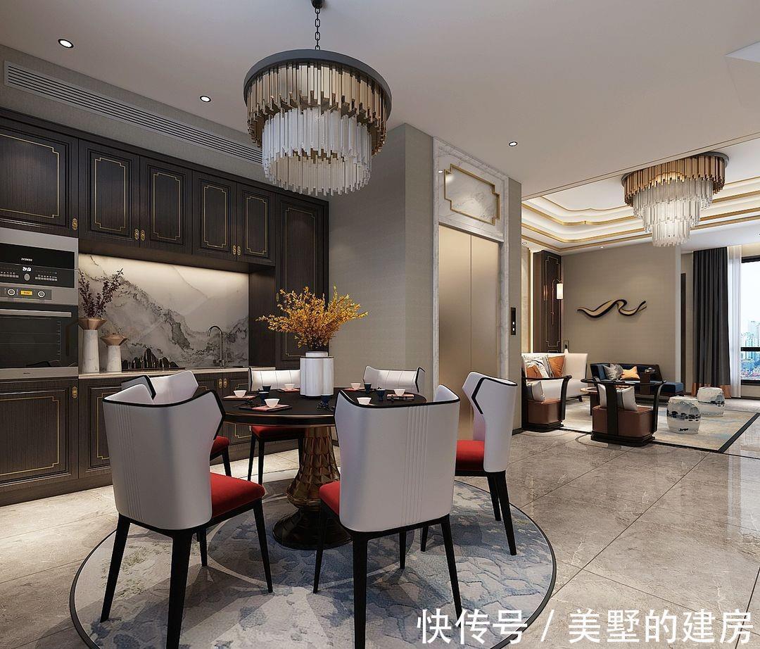 背景墙|300平经典欧式风大别墅，玄关犹如水墨画，看到儿童房绝对女儿奴