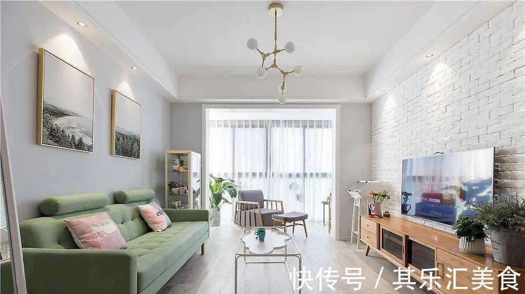 格调|82㎡北欧风小户型,清新舒适的环境,简直赶上了样板间效果!