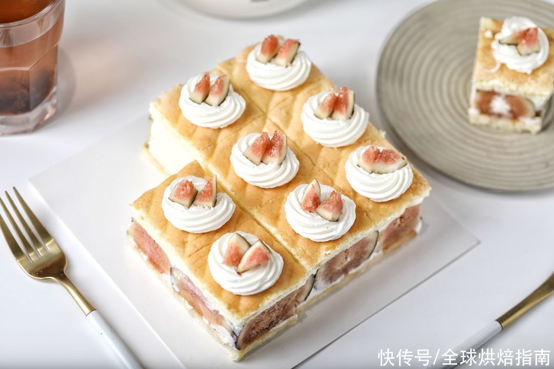 爆棚|整粒无花果切块蛋糕，让夏日甜蜜爆棚