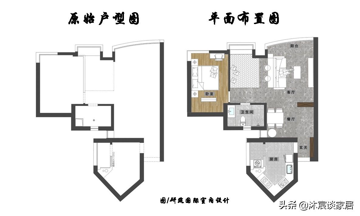 卧室|她家看着平淡,但简洁清爽,用窗帘隔出一间卧室,温馨且幸福
