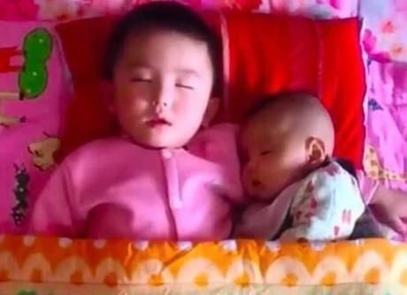 小宝|妈妈在做饭,4岁哥哥陪1岁弟弟睡觉,网友看你还敢不敢生二胎