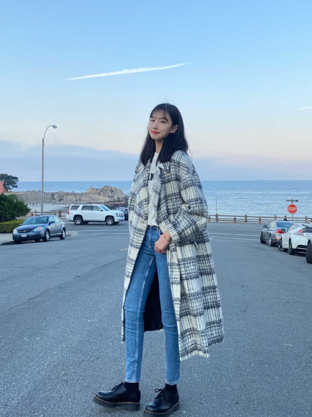 牛角扣 格纹大衣就选这四种配色,基础百搭不过时,让你美出新高度