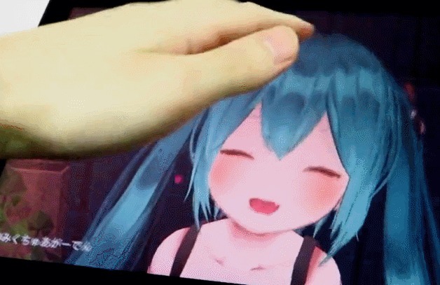 vt|官方又有黑科技?可以摸到屏幕里的初音未来,她还有反应