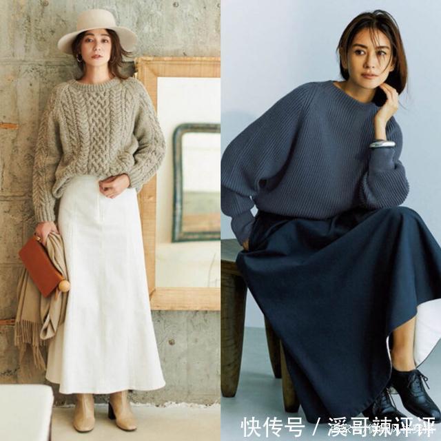 基础的“圆领毛衣”+配饰,穿出秋冬高级感