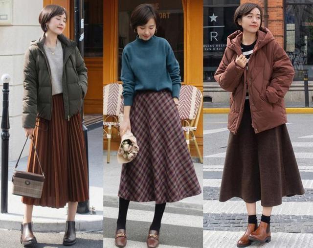 入冬后,半裙不用买太多,有这5条就够了,时髦精们都爱穿